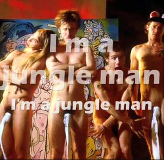 Album cover art for "Jungle Man" by Red Hot Chili Peppers