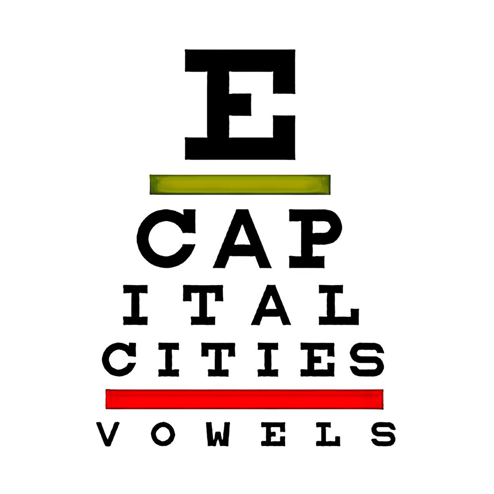 Album cover art for "Vowels" by Capital Cities