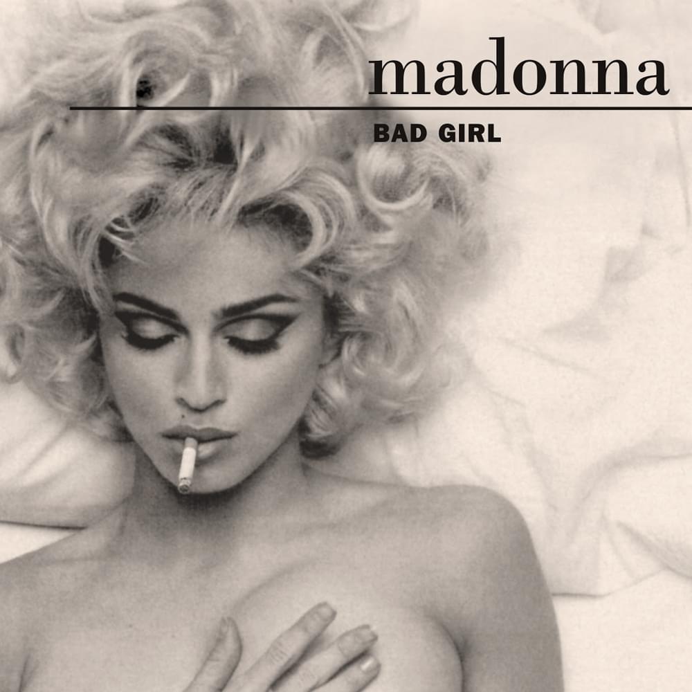 Album cover art for "Bad Girl" by Madonna