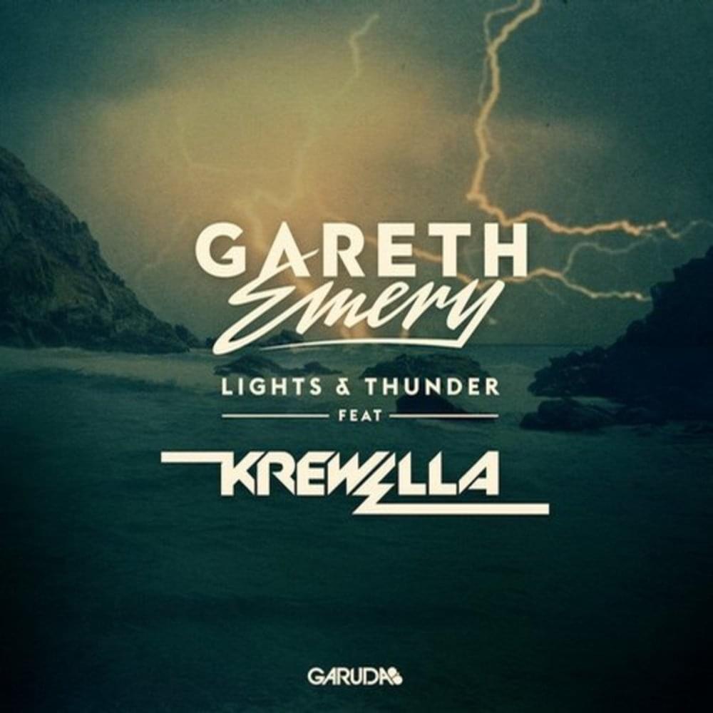 Album cover art for "Lights & Thunder" by Gareth Emery & Krewella