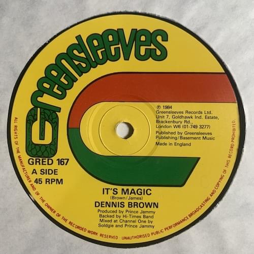 Album cover art for "It’s Magic" by Dennis Brown