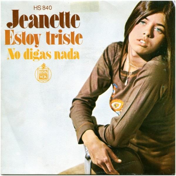 Album cover art for "No Digas Nada" by Jeanette