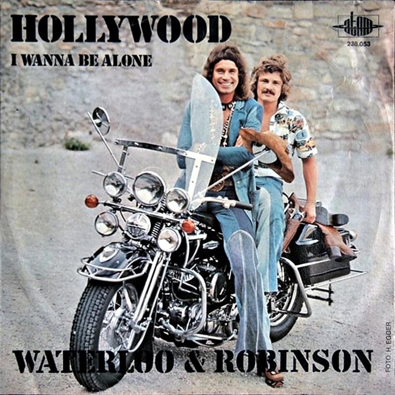 Album cover art for "Hollywood" by Waterloo & Robinson