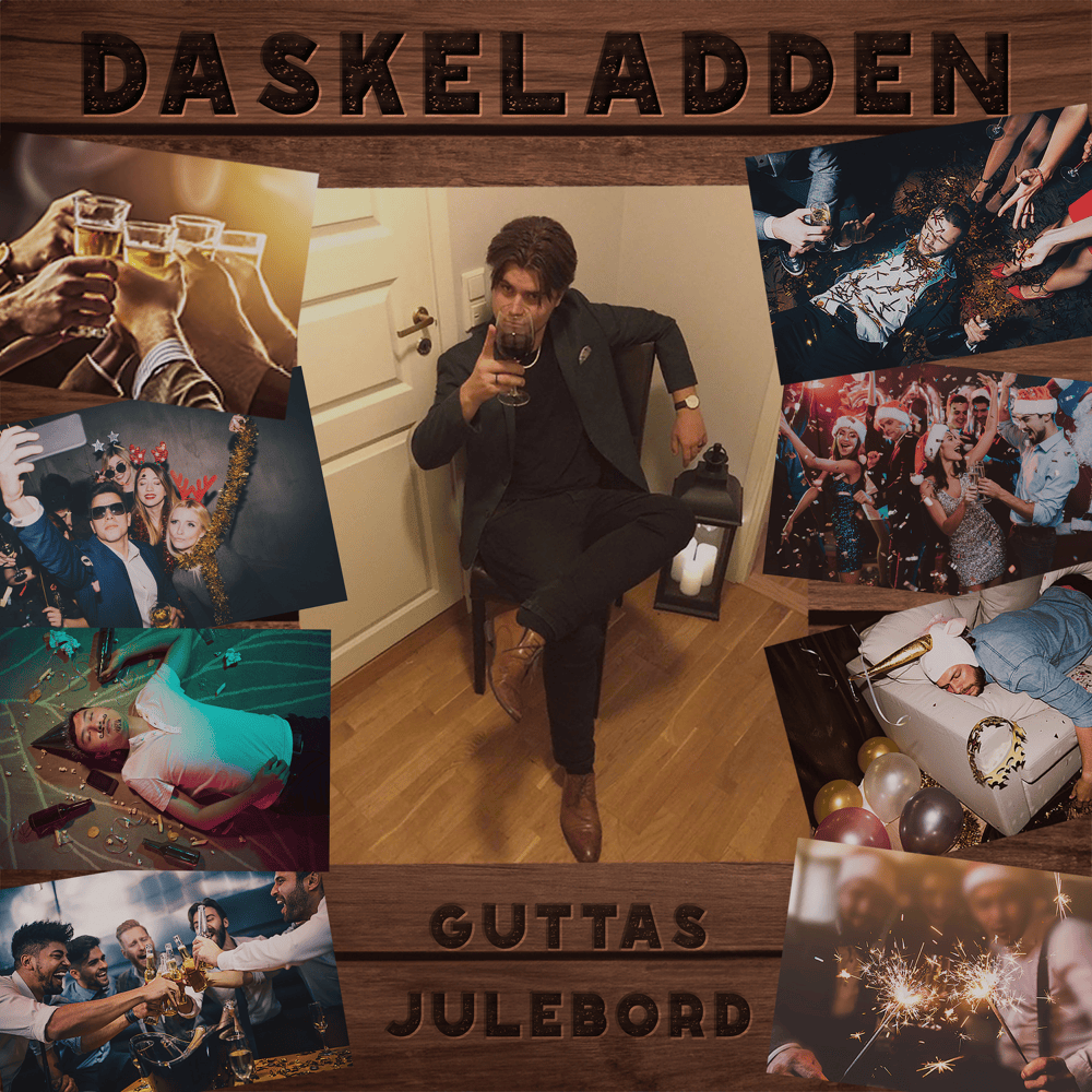 Album cover art for "GUTTAS JULEBORD" by Daskeladden