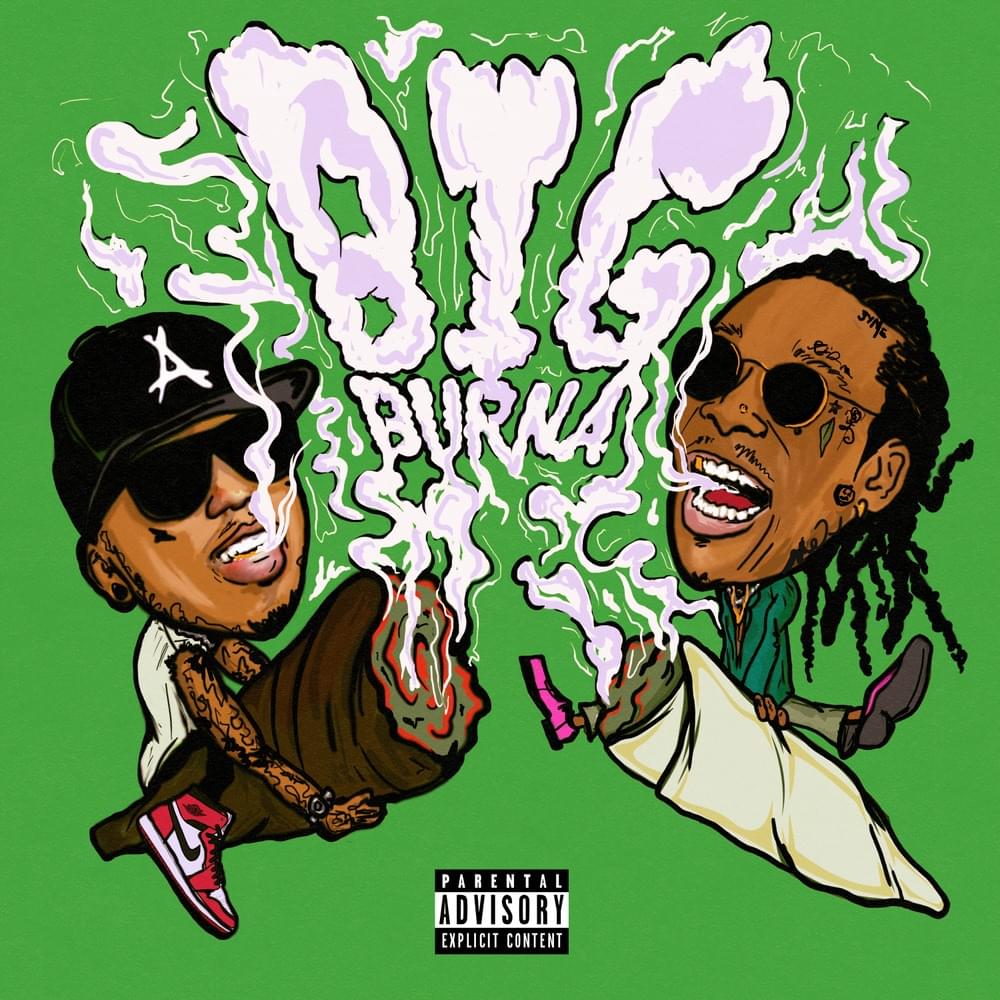 Album cover art for "Big Burna" by Kid Ink