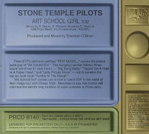 Album cover art for "Art School Girl" by Stone Temple Pilots