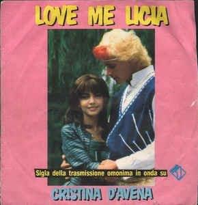 Album cover art for "Love me Licia" by Cristina D’Avena