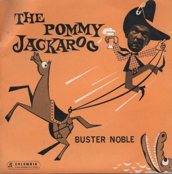 Album cover art for "The Pommy Jackaroo" by Buster Noble