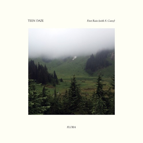 Album cover art for "First Rain" by Teen Daze & S. Carey