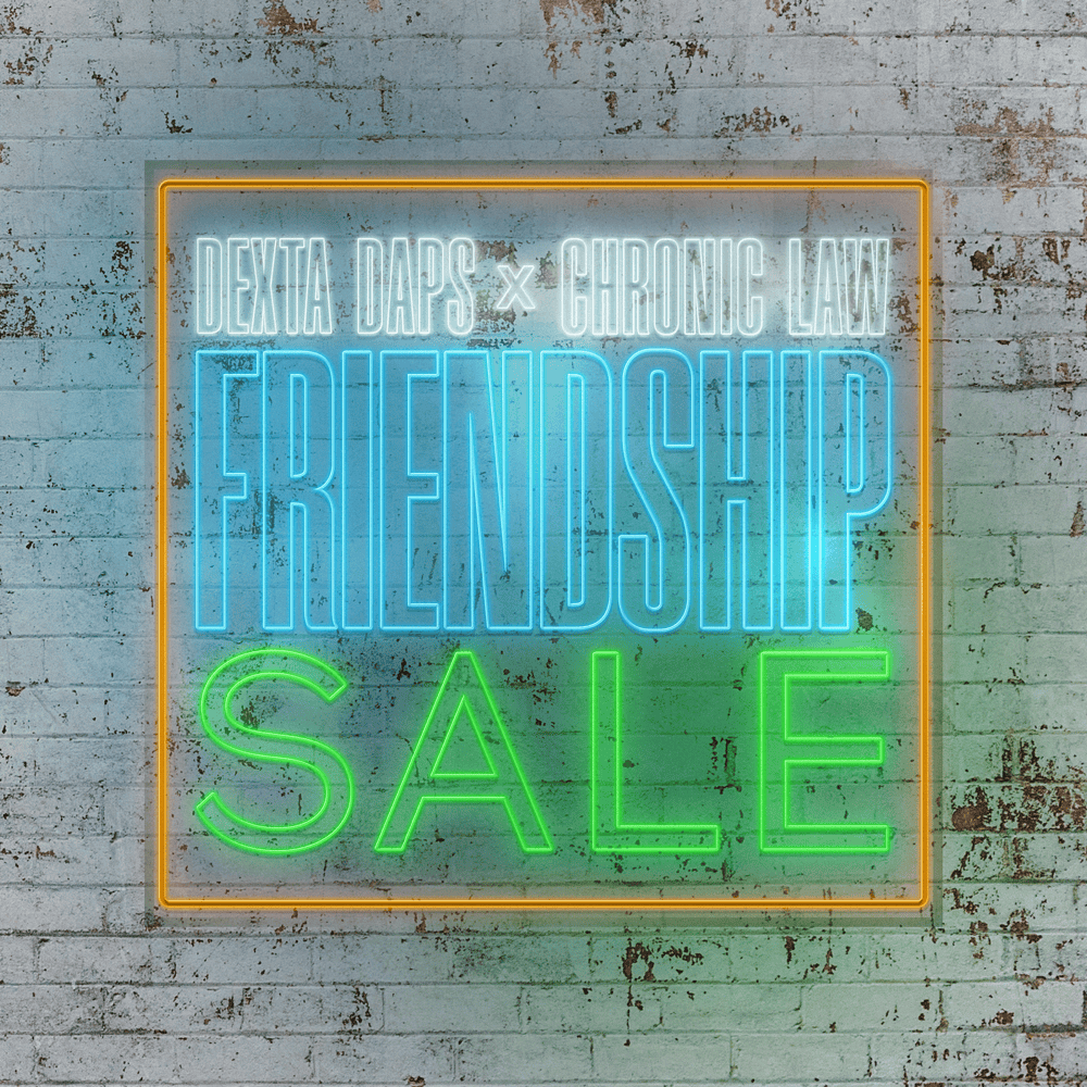 Album cover art for "FRIENDSHIP SALE" by Dexta Daps