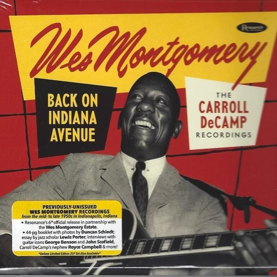 Cover image for Back On Indiana Avenue (The Carroll DeCamp Recordings)
