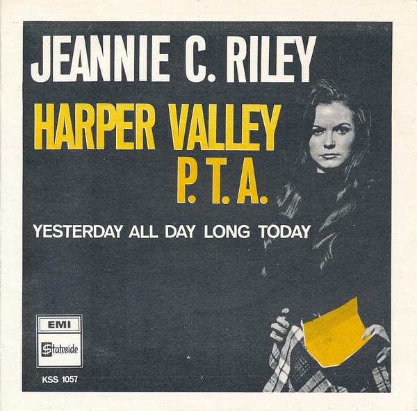 Album cover art for "Harper Valley P.T.A." by Jeannie C. Riley