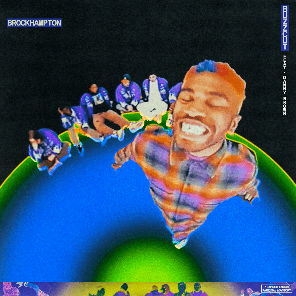 Album cover art for "BUZZCUT" by BROCKHAMPTON & Danny Brown