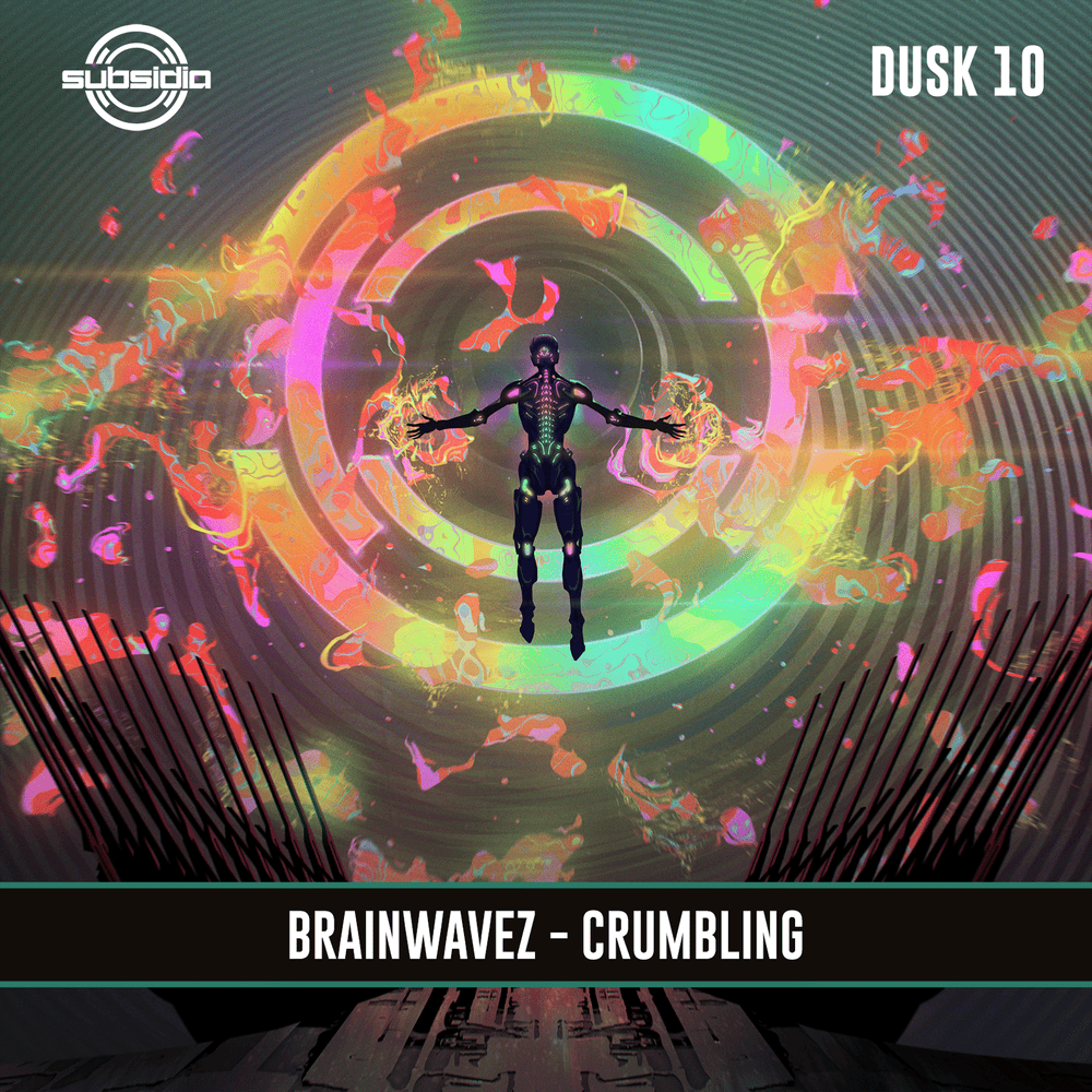 Album cover art for "Crumbling" by BRAINWAVEZ