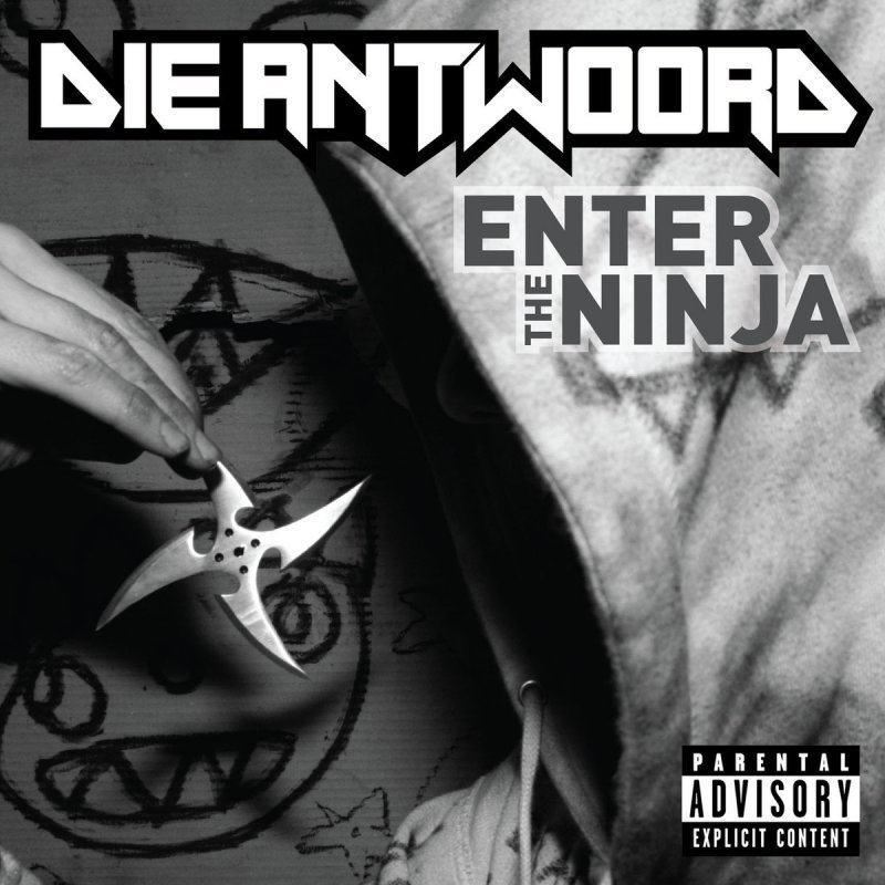 Album cover art for "Enter The Ninja" by Die Antwoord