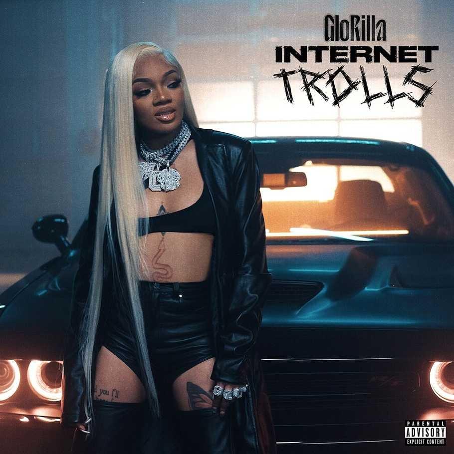 Album cover art for "Internet Trolls" by GloRilla