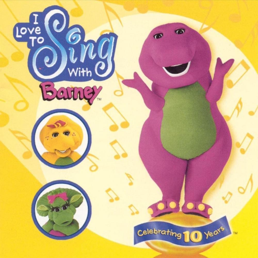 Album cover art for "Colors Make Me Happy" by Barney
