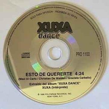 Album cover art for "Esto de Quererte" by Xuxa