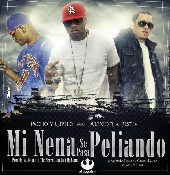 Album cover art for "Mi Nena Se Pasa Peleando" by Pacho & Cirilo & Alexio