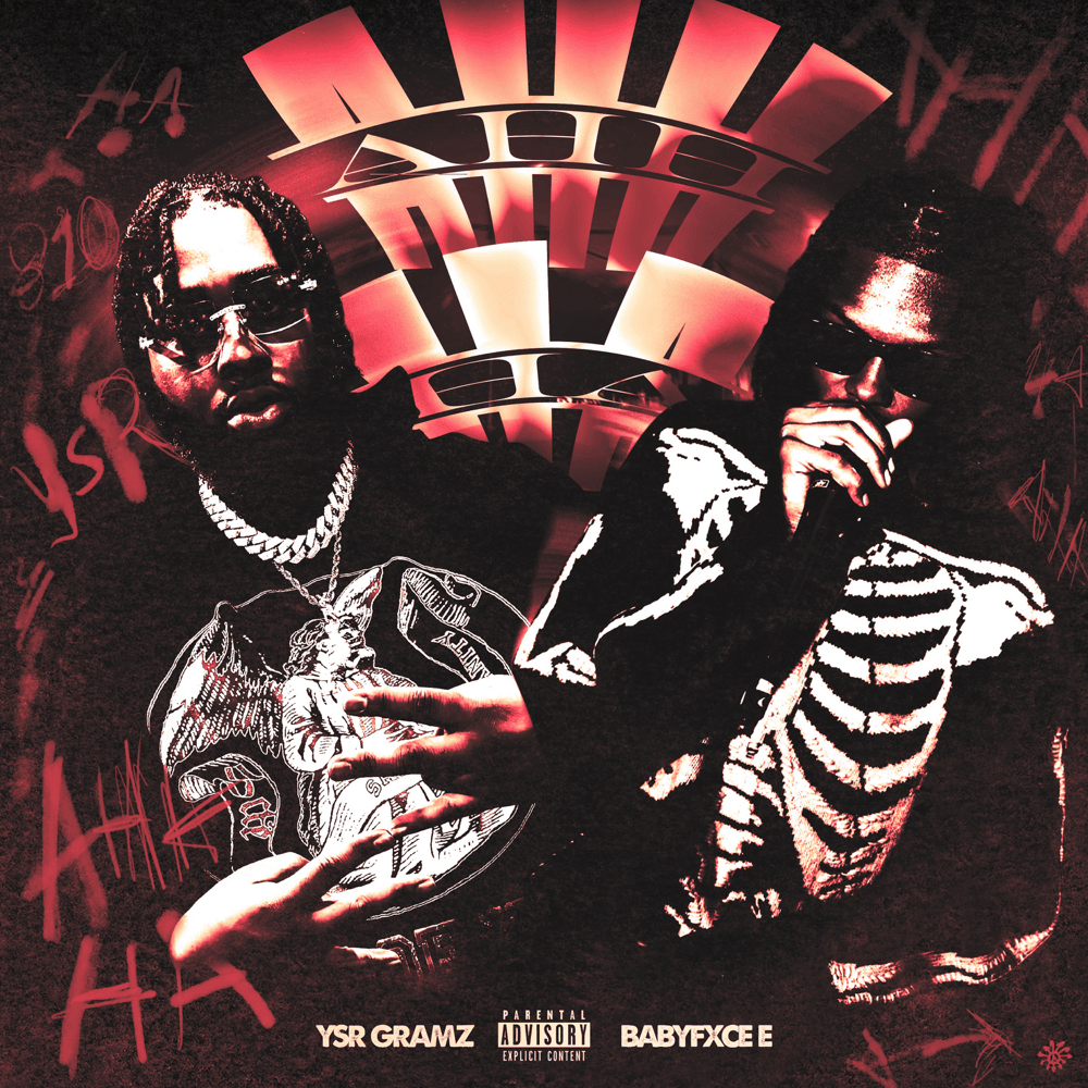 Album cover art for "Ahh Ha" by YSR Gramz & Babyfxce E