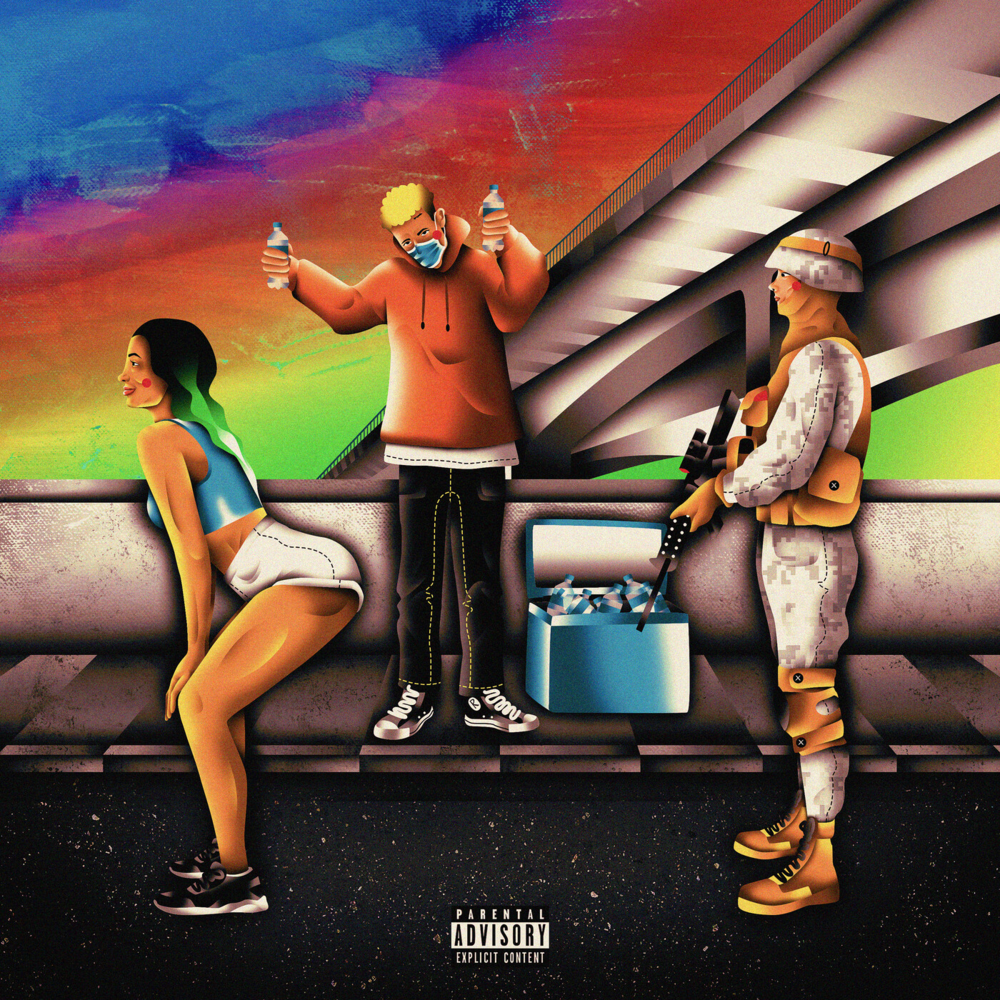 Album cover art for "Ass Up Guns Down" by Ant Beale