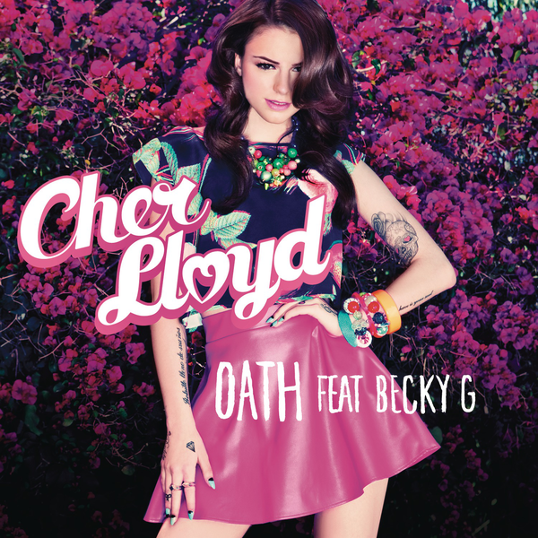 Album cover art for "Oath" by Ubisoft & Becky G
