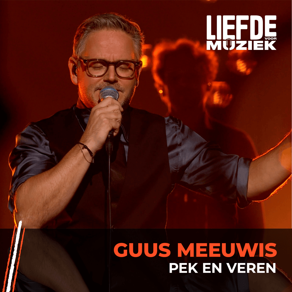 Album cover art for "Pek en Veren (uit Liefde Voor Muziek)" by Guus Meeuwis