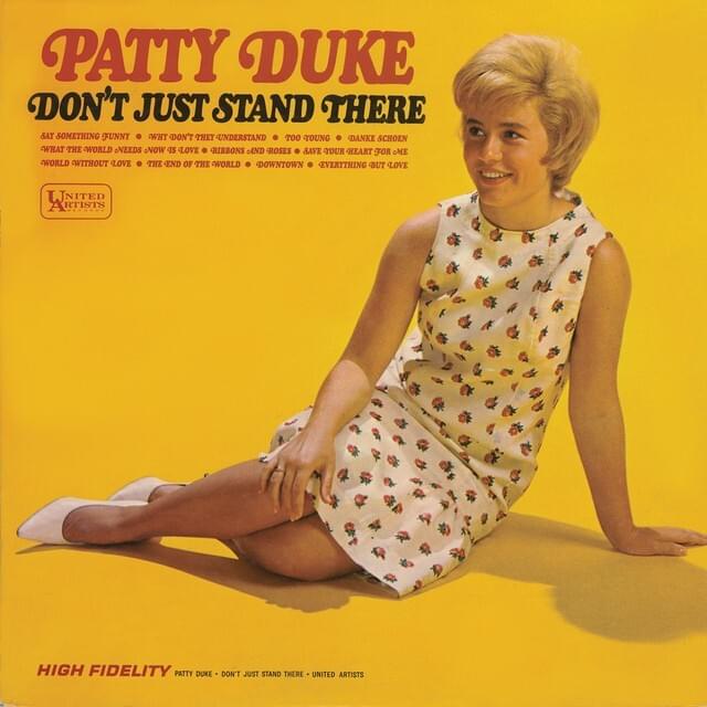 Album cover art for "Don’t Just Stand There" by Patty Duke