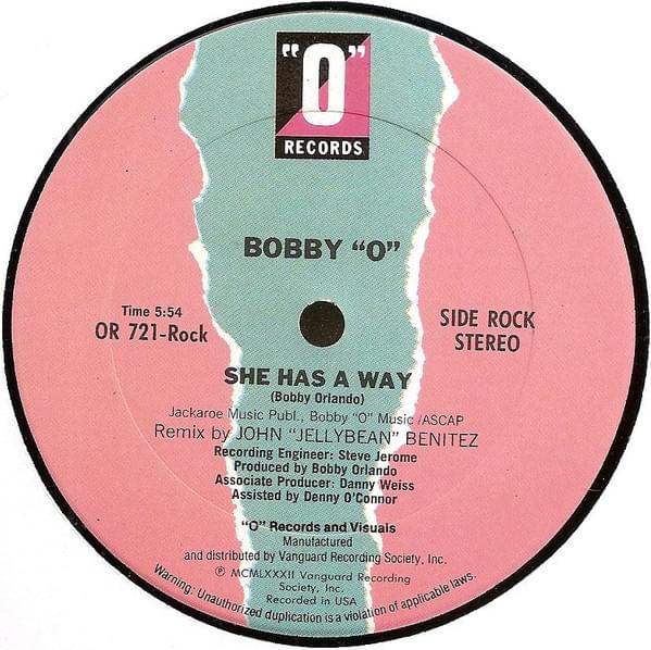 Album cover art for "She Has A Way (12'’ Remix)" by Bobby O