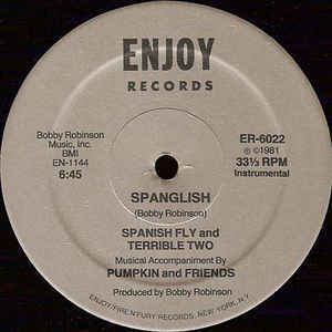 Album cover art for "Spanglish" by Spanish Fly & The Terrible Two