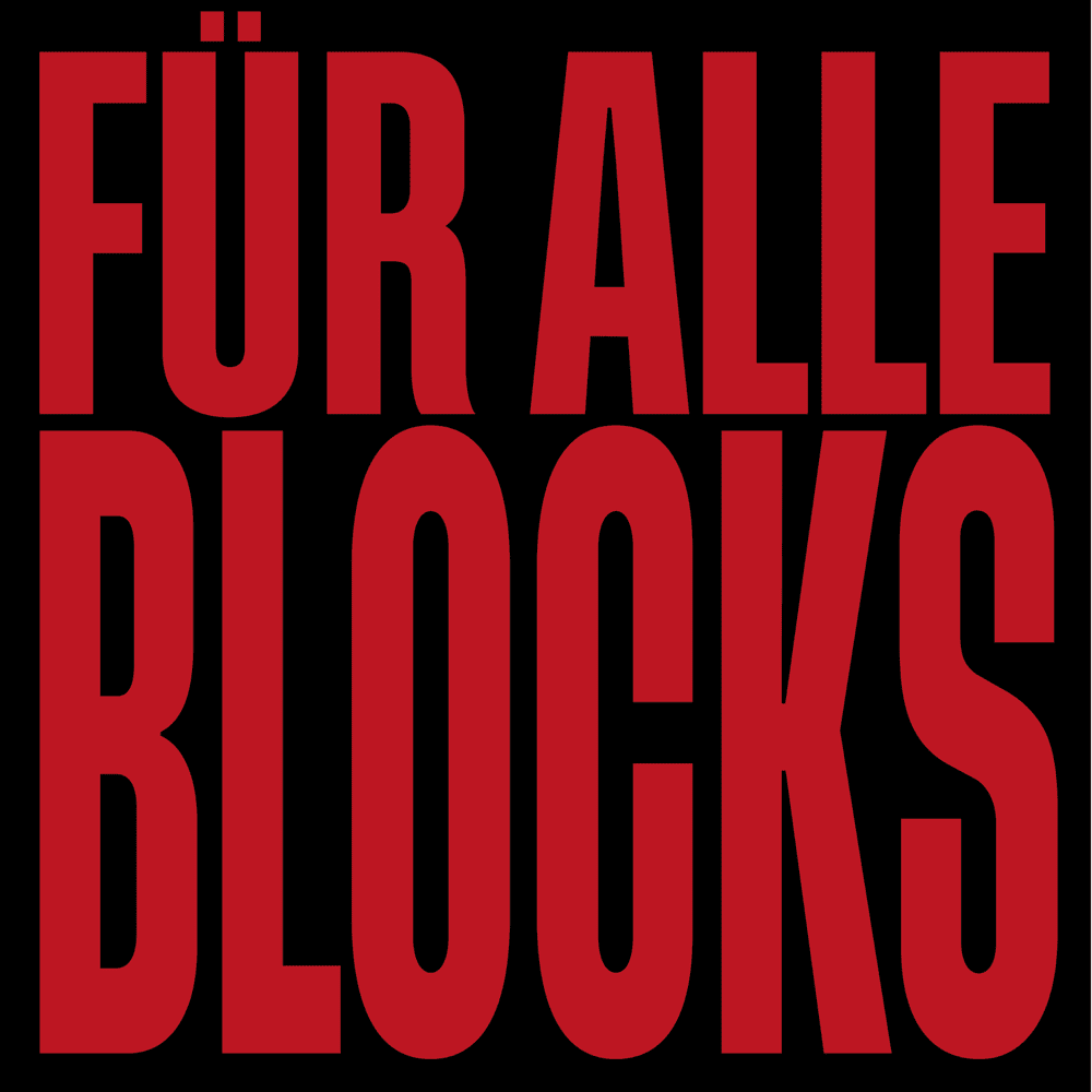 Album cover art for "FÜR ALLE BLOCKS" by Azet