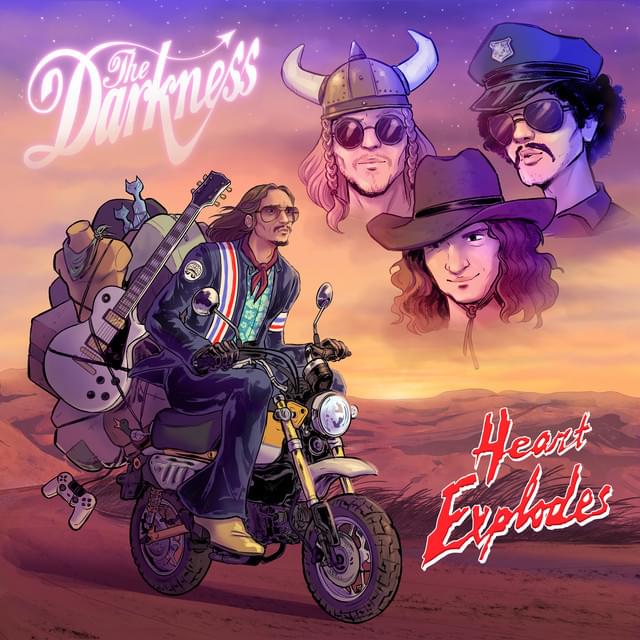 Album cover art for "Heart Explodes" by The Darkness