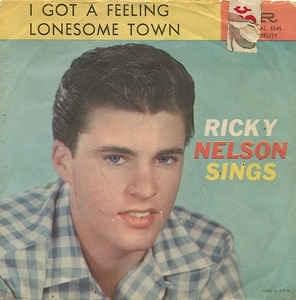 Album cover art for "I Got a Feeling" by Ricky Nelson