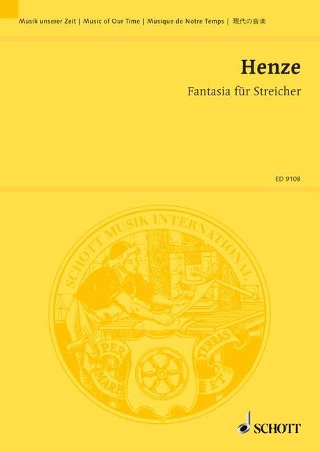 Album cover art for "Fantasia for Strings" by Hans Werner Henze
