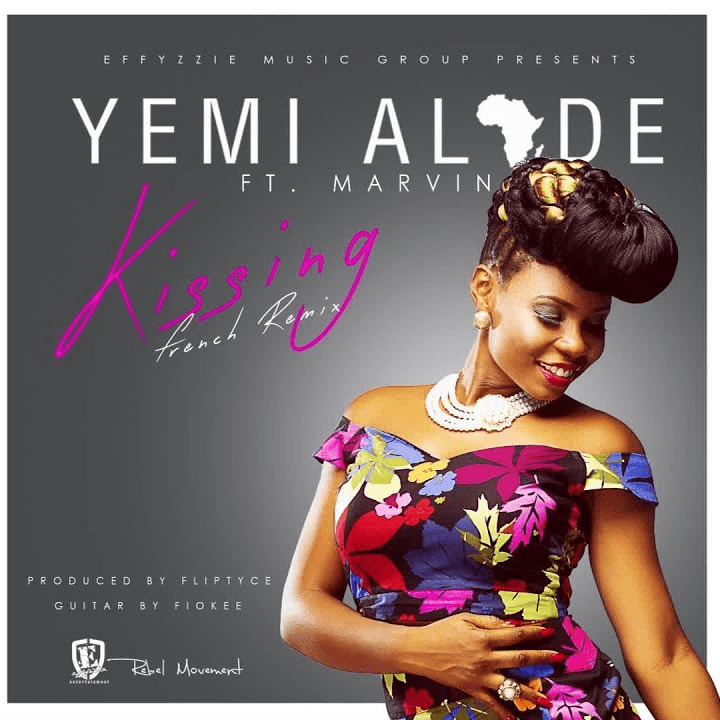 Album cover art for "Kissing (French Remix)" by Yemi Alade