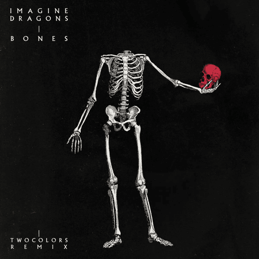 Album cover art for "Bones (twocolors Remix)" by Imagine Dragons