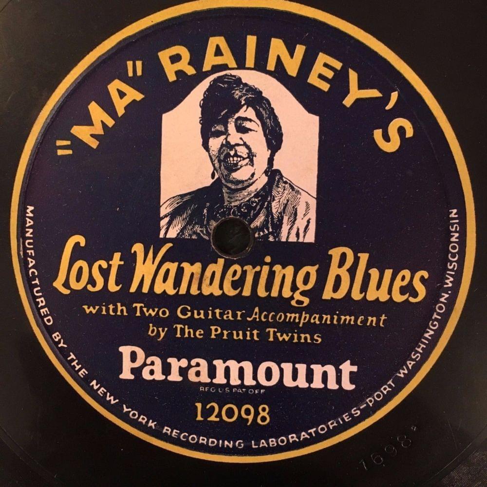 Album cover art for "Lost Wandering Blues" by Ma Rainey