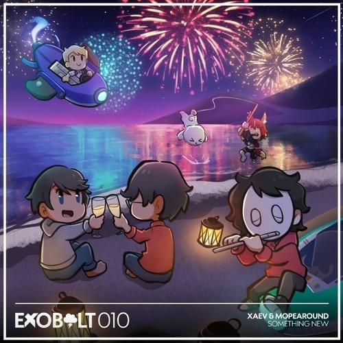 Album cover art for "something new" by ‍xaev & ​mopearound