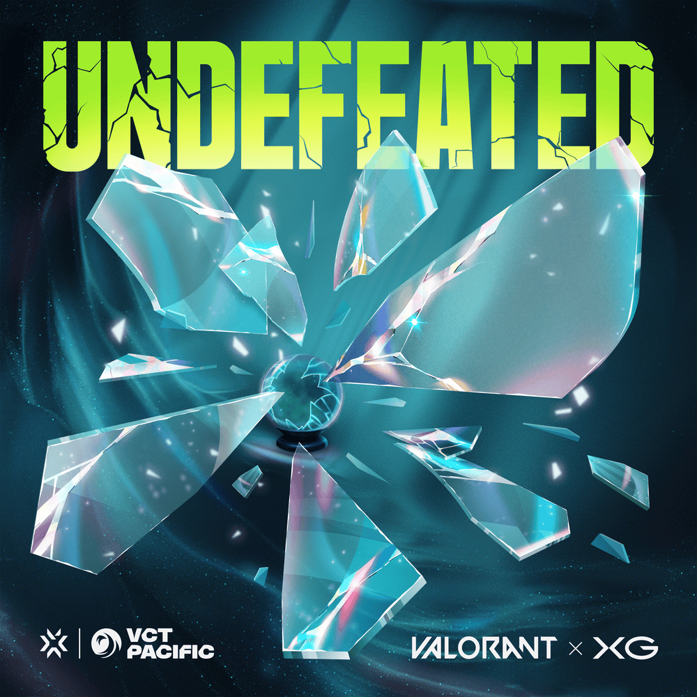 Album cover art for "UNDEFEATED" by XG