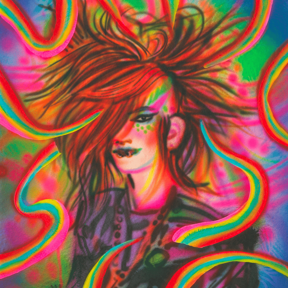 Album cover art for "New Breeze" by Black Moth Super Rainbow
