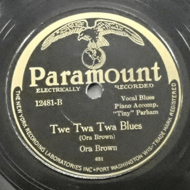 Album cover art for "Twe Twa Twa Blues" by Ora Brown