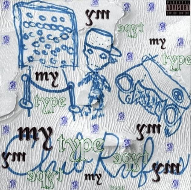 Album cover art for "MY TYPE" by Yvncc