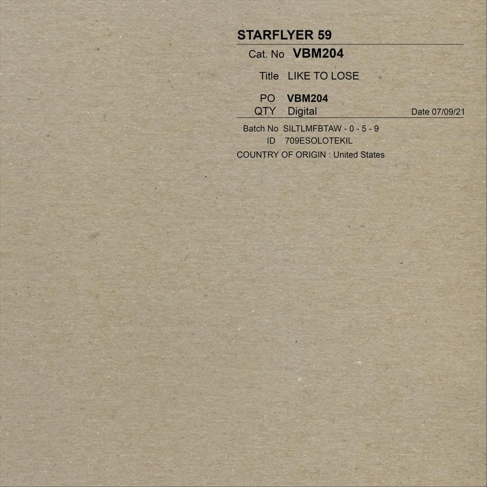 Album cover art for "Like To Lose" by Starflyer 59