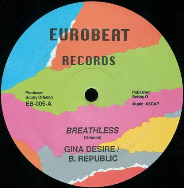 Album cover art for "Breathless" by Gina Desire