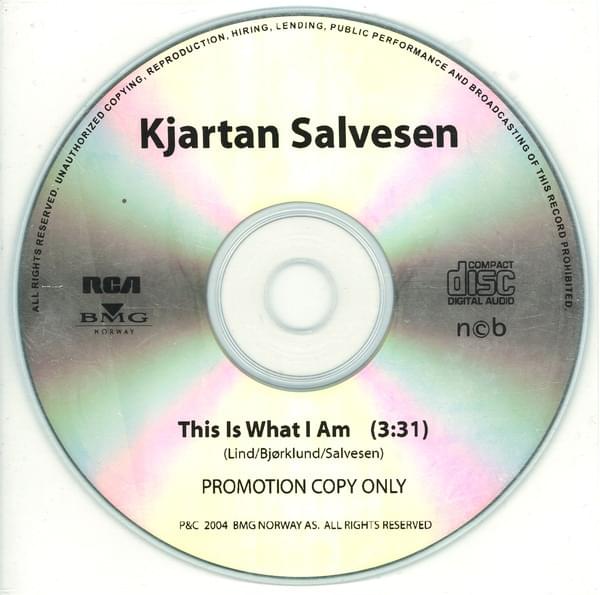 This Is What I Am by Kjartan Salvesen