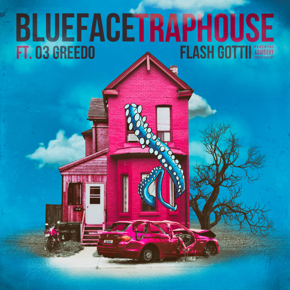 Album cover art for "Traphouse" by Blueface & 03 Greedo