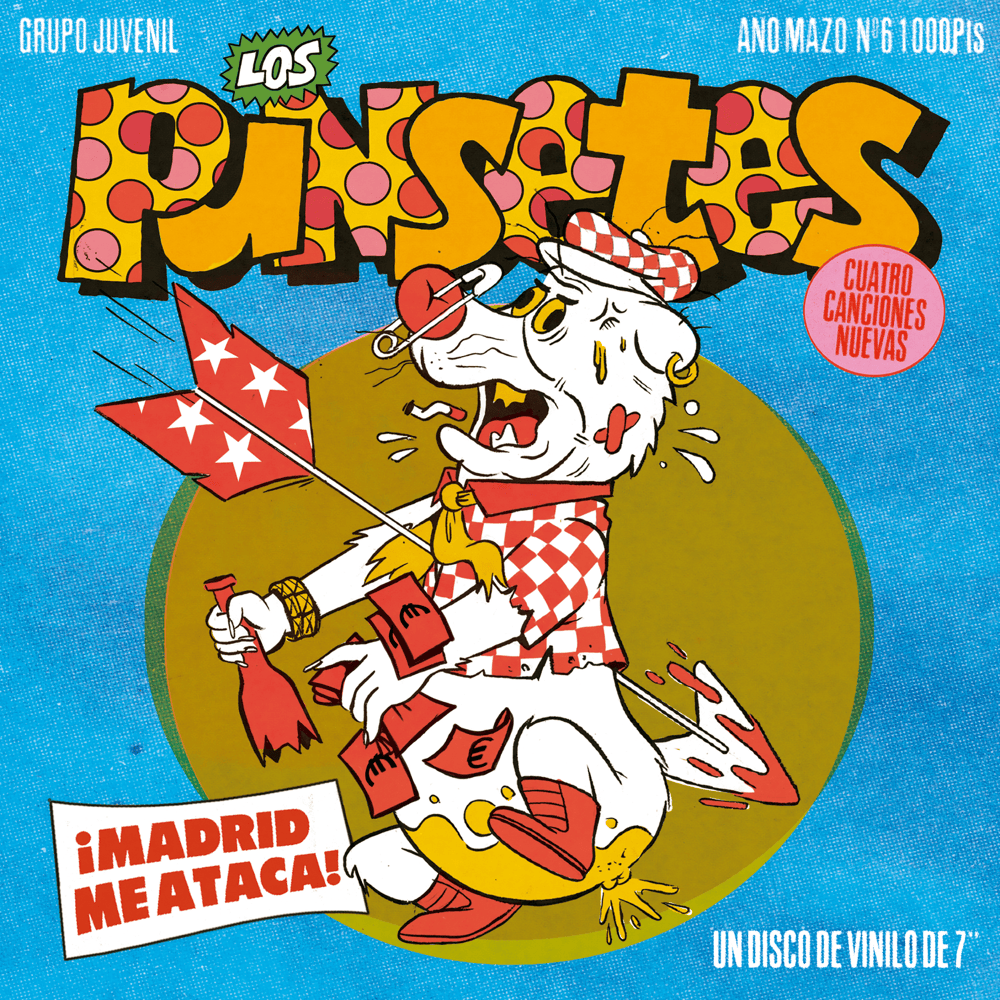Album cover art for "MADRID ME ATACA" by Los Punsetes
