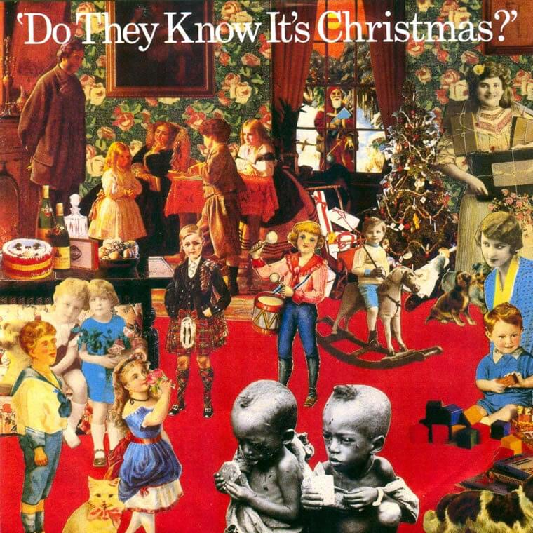 Album cover art for "Do They Know It’s Christmas?" by Band Aid