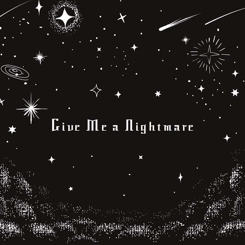 Album cover art for "Give Me a Nightmare" by Alice Schach and the Magic Orchestra