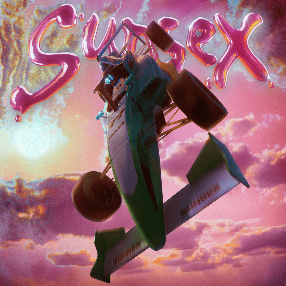 Album cover art for "SUNSEX" by HOUDI